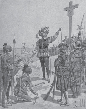 Captain Jacques Cartier taking possession of Canada for France by erecting a - photo 3