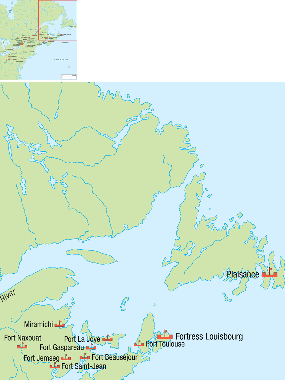 A map of the French forts and settlements in northeastern America that had - photo 5