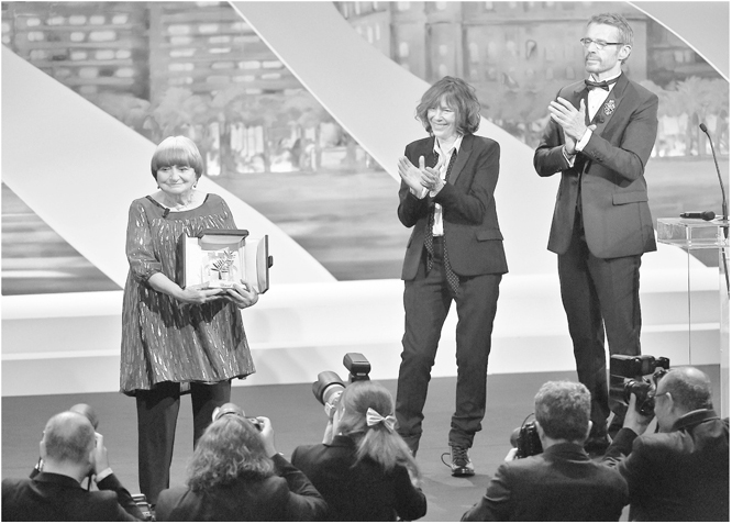 Fig 1 Agns Varda receives the Palme dhonneur at the 2015 Cannes Film - photo 3