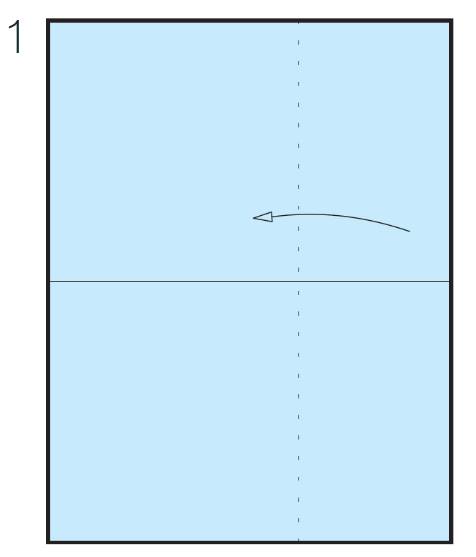 Start with the paper facedown and fold on line 1 Fold on the 2 lines - photo 27