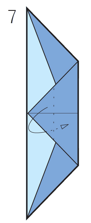 Tuck the triangleinside all the otherlayers of paper Fold lightly on the - photo 33