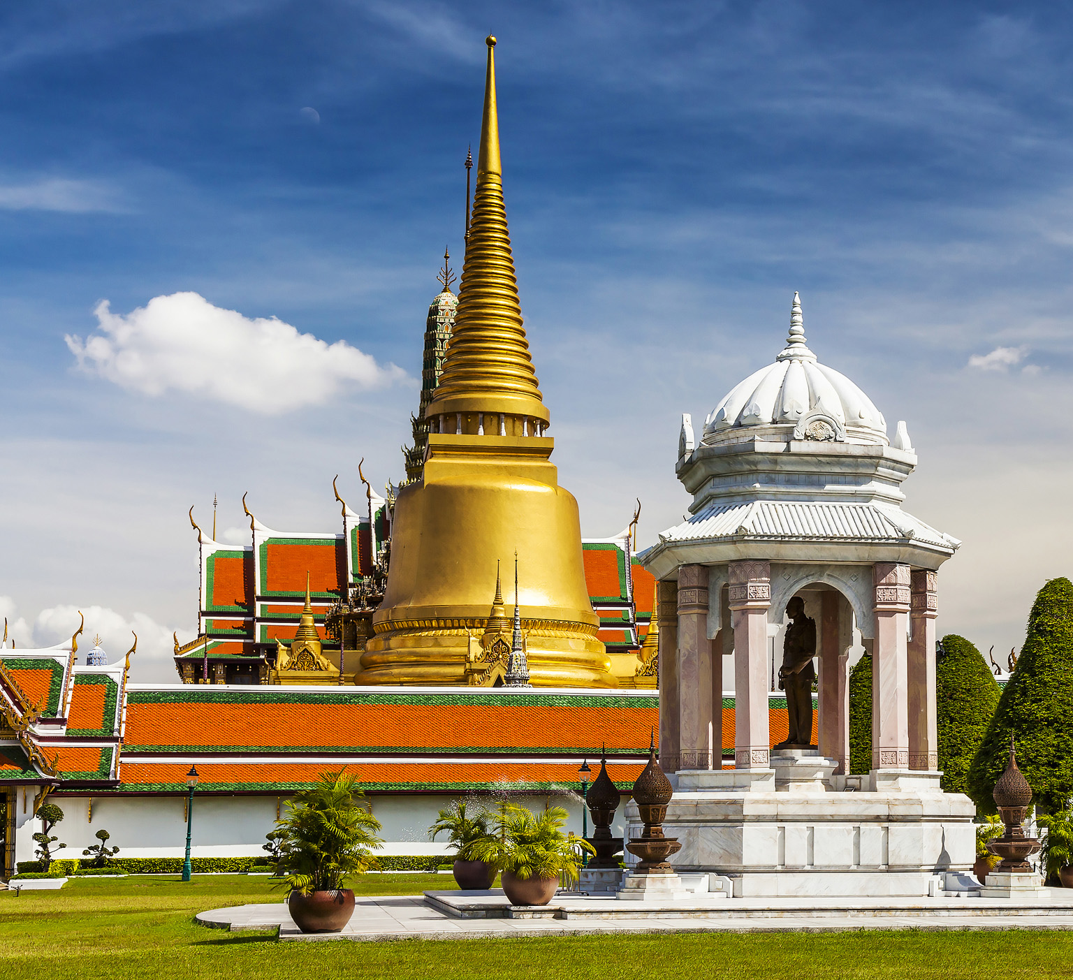 Wat Phra Kaeo is a complex of prayer halls towers and chedis stupas within - photo 4