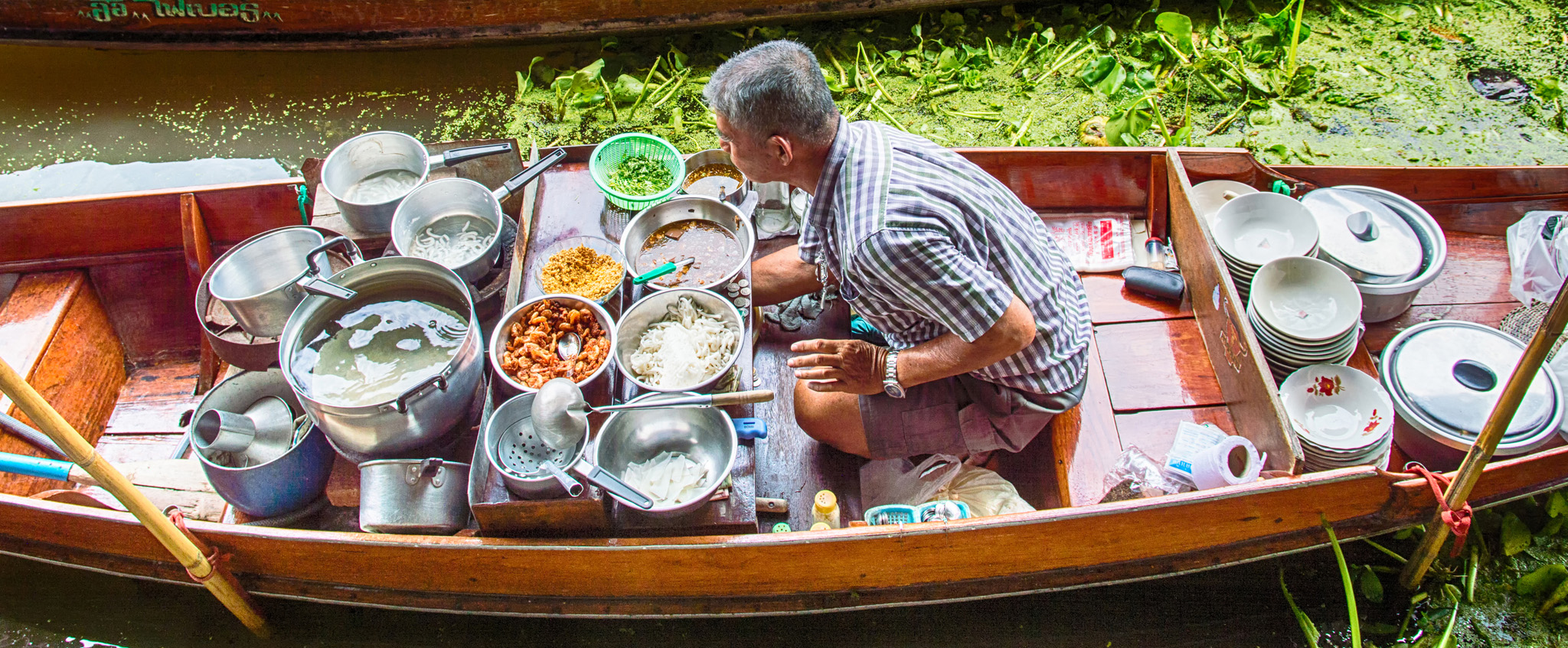 Damnoen Saduak Floating Market is renowned for its noodle sellers who prepare - photo 6