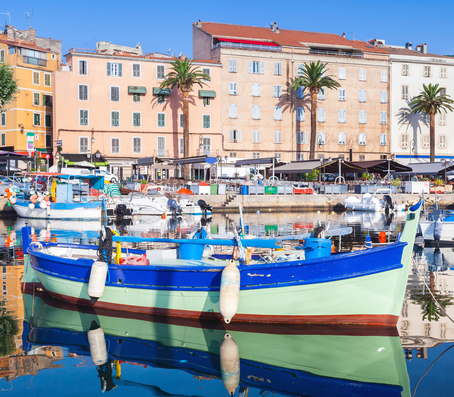 The fishing harbour at Ajaccio is lined with bars and restaurants Afternoon - photo 4