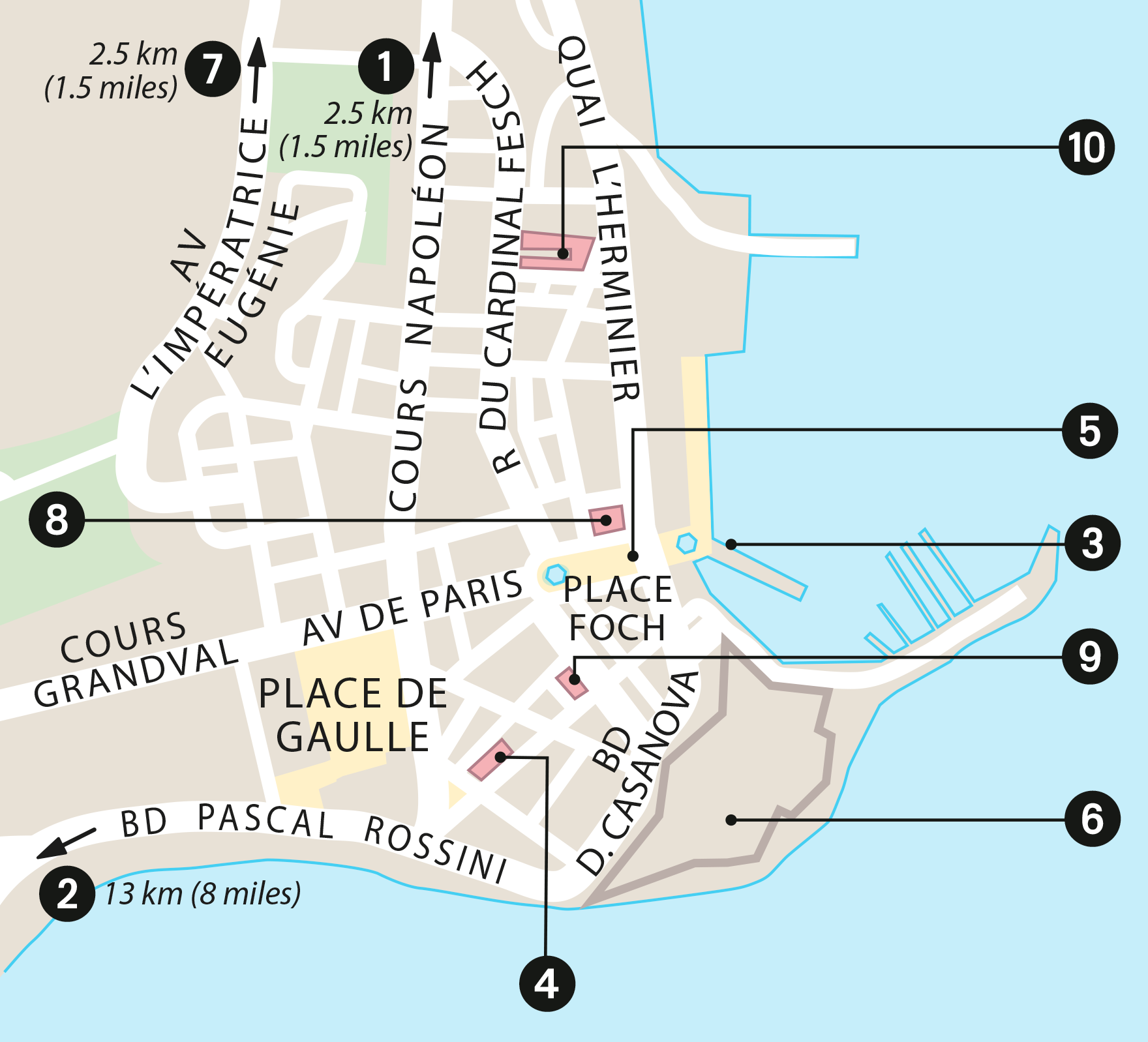 Map of Ajaccio NEED TO KNOW Tourist Office 3 Blvd du Roi Jrome 04955 - photo 10