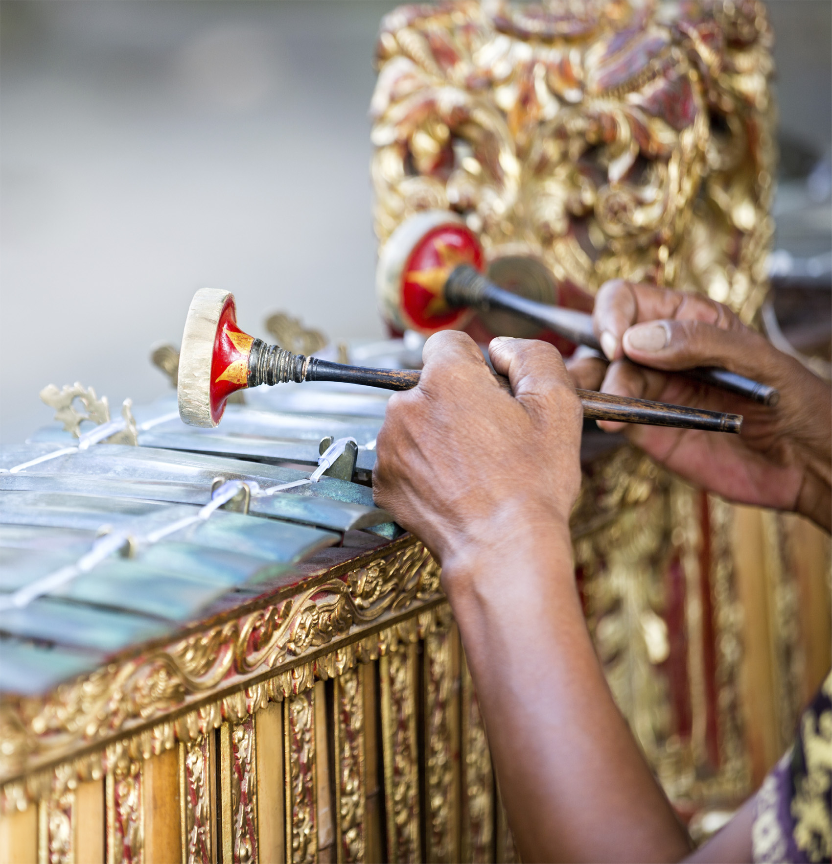 t Catch a performance of Balis chiming gamelan percussion music with its heavy - photo 11