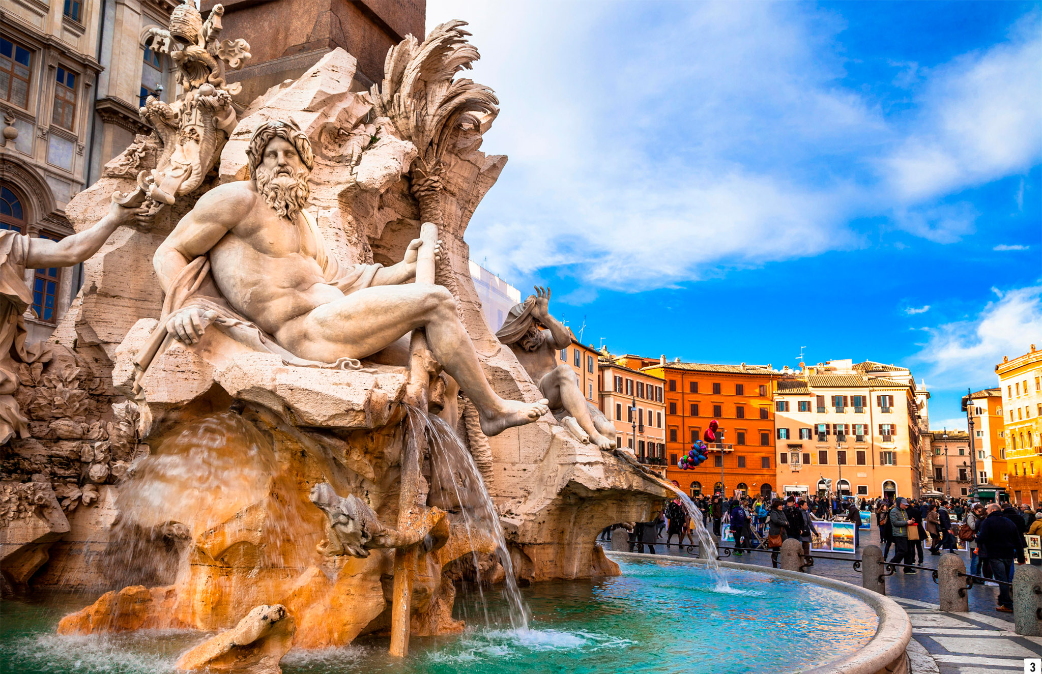 t Fontana dei Quattro Fiumi on Piazza Navona Hugely photogenic with its - photo 5