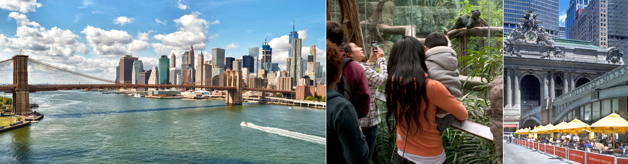 From left to right A view of Brooklyn Bridge across the East River with - photo 5