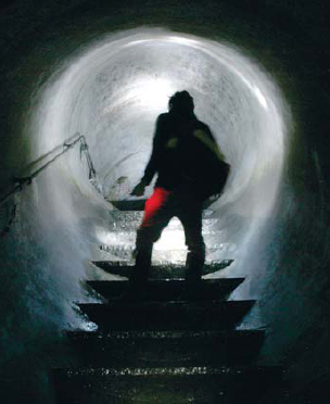 View inside a storm drain under Brockwell Park in Brixton SHIRE - photo 1