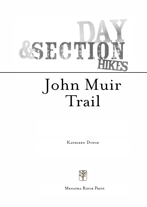 DISCLAIMER This book is meant only as a guide to the John Muir Trail area and - photo 3