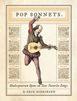 Didriksen Erik Pop Sonnets: Shakespearean Spins on Your Favorite Songs