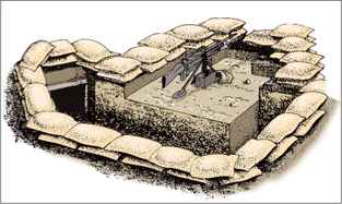 A prepared machine-gun position built for a tripod-mounted GPMG Note that the - photo 6