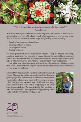 Dowding Charles - Salad Leaves for All Seasons: Organic Growing from Pot to Plot