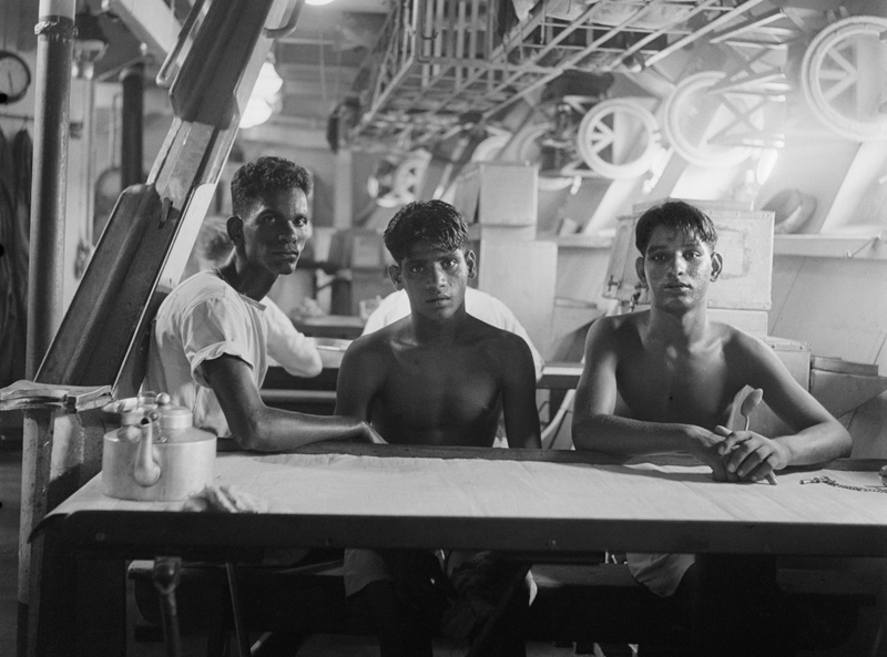 Three stokes on board the Royal Indian Navy sloop HMS Sutlej 1944 In - photo 4