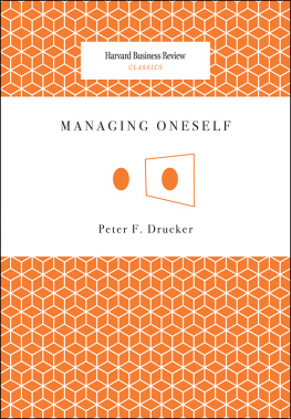 Drucker - Managing Oneself