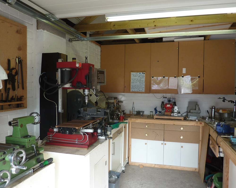 A typical home workshop garage conversion equipped with lathes a milling - photo 3