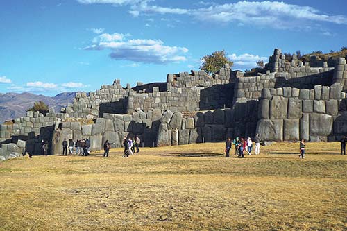 the massive stone walls of Sacsayhuamn Due to the influx of tourists Peru is - photo 15