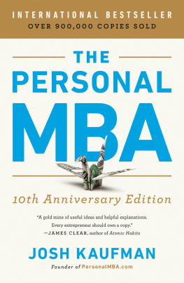 Josh Kaufman The Personal MBA 10th Ann