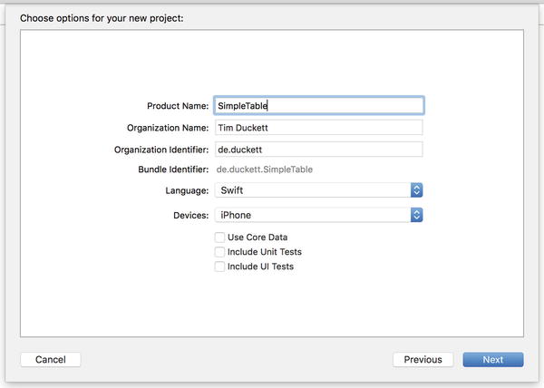 Figure 1-5 Name the application Call the application SimpleTable Youre - photo 5