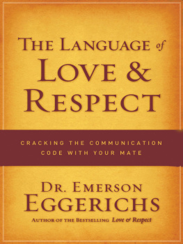 Eggerichs The Language of Love & Respect