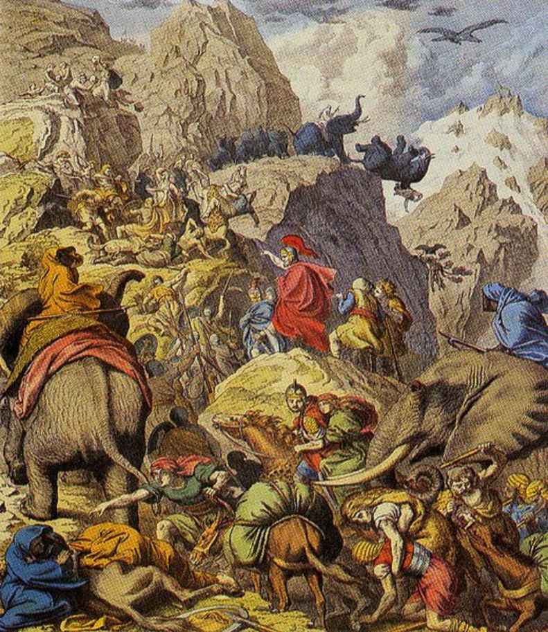 A depiction of Hannibal crossing the Alps during the Second Punic War About - photo 1