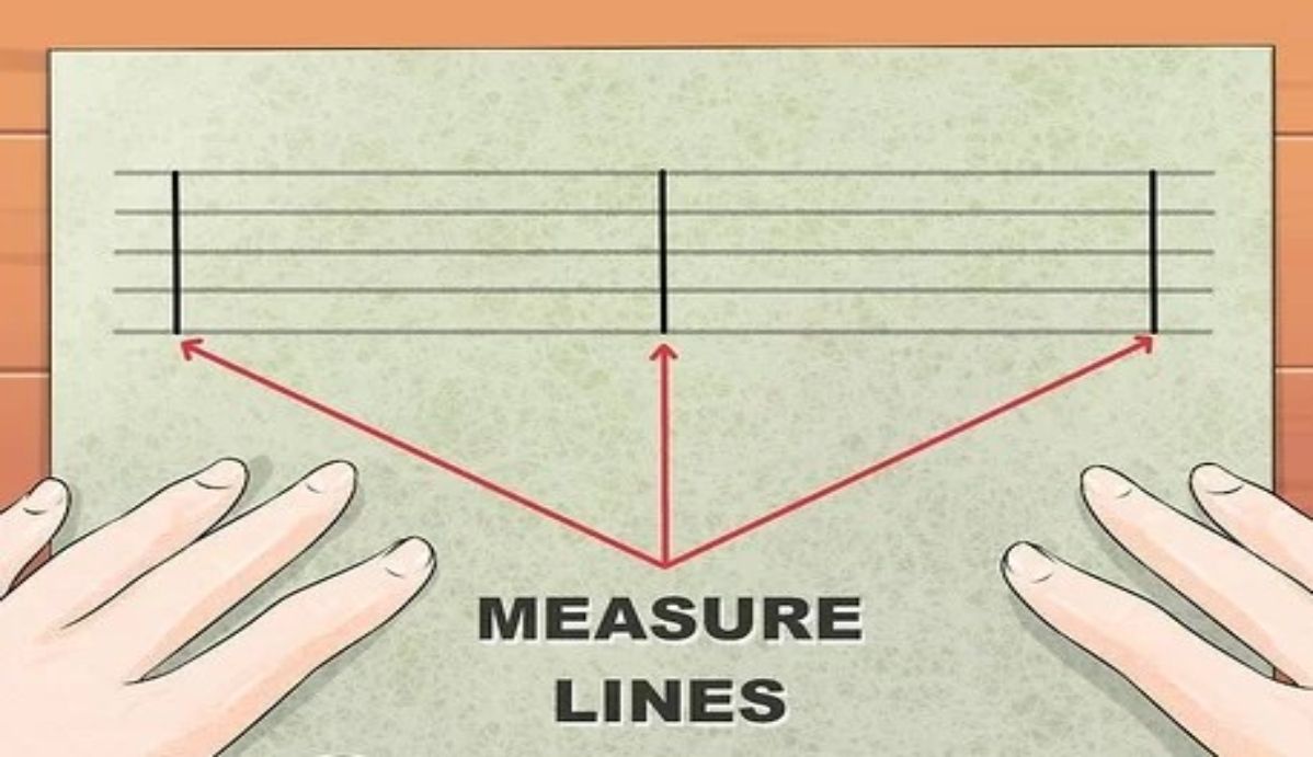 On a piece of sheet music you would notice thin vertical lines crossing the - photo 5