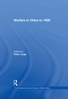 Peter Lorge - Warfare in China to 1600