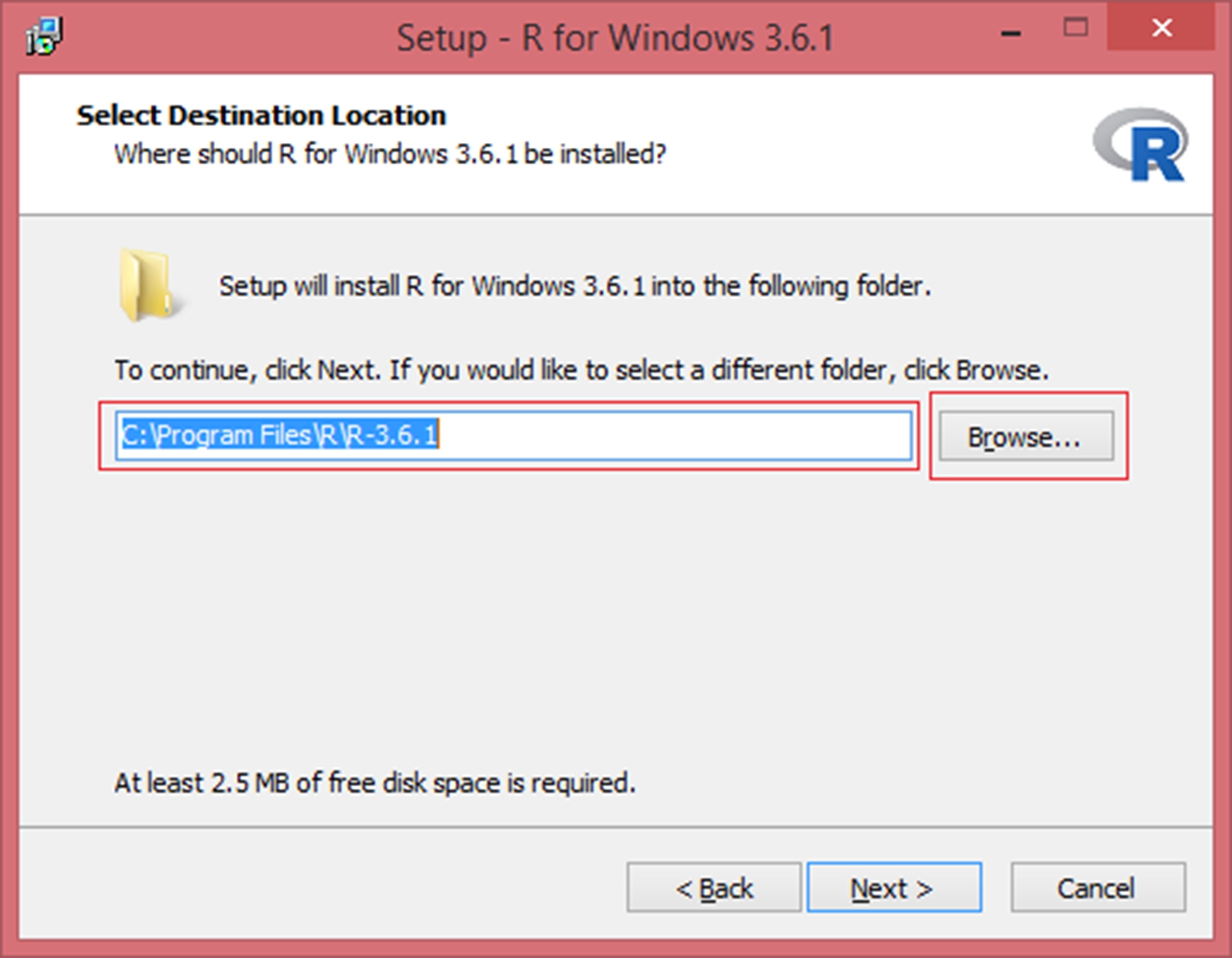 If you must install R at a custom location then either enter the exact path or - photo 2