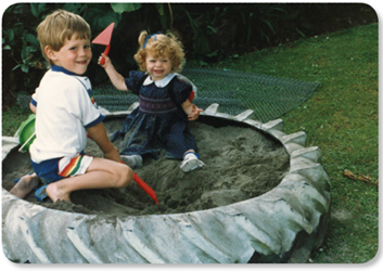 Me and my sister Amanda in the sandpit Grandad made for us out of an old - photo 11