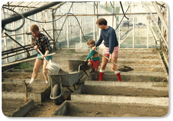 Preparing for the start of the tomato season with my dad right and one of his - photo 12