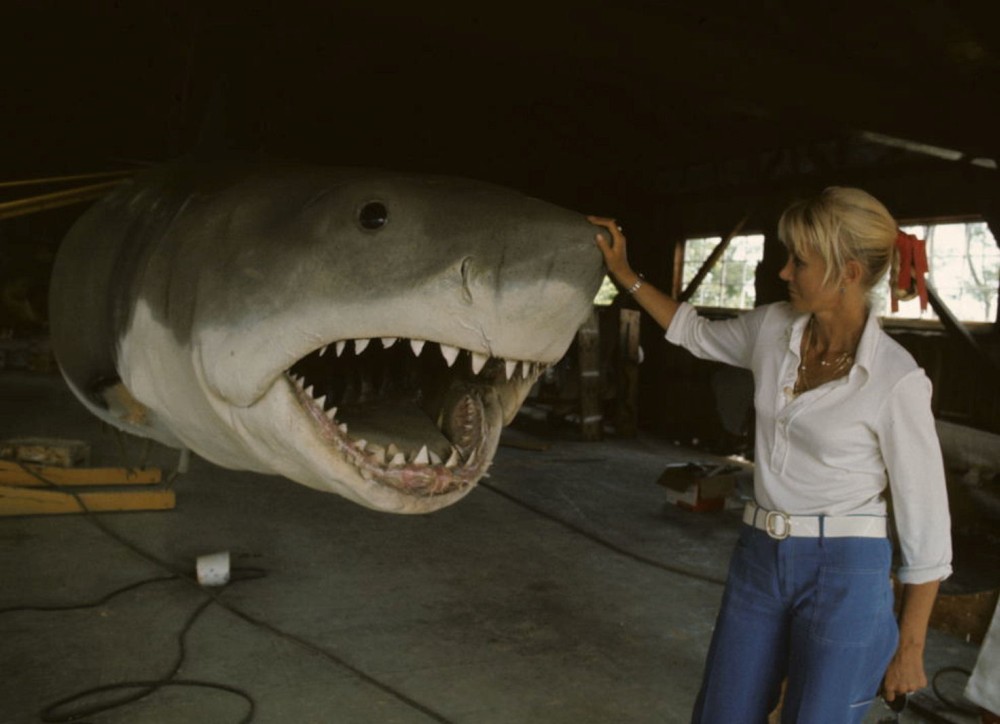 Australian shark expert Valirie Taylor says G-Day to one of the models of - photo 4