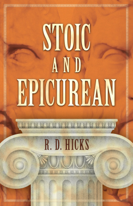 Epicurus. Stoic and Epicurean