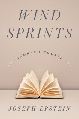 Epstein - Wind sprints: shorter essays