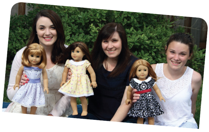 From left to right My daughter Ali and her doll in the Modern Vintage - photo 4