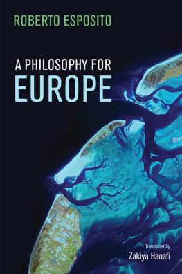 Esposito Roberto A philosophy for Europe: from the outside