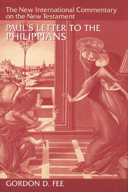 Fee Gordon D. - Pauls Letter to the Philippians