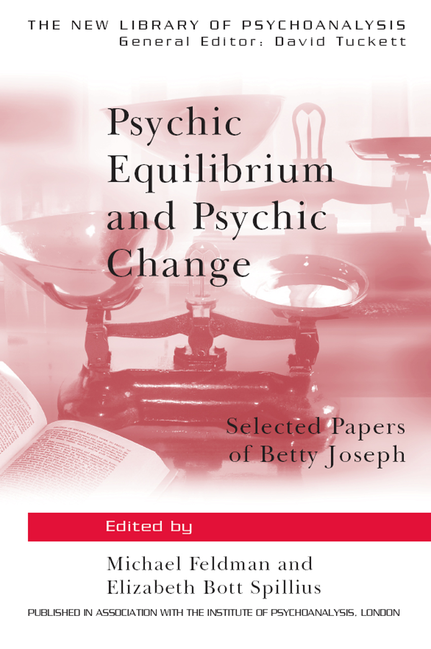 THE NEW LIBRARY OF PSYCHOANALYSIS General Editor Dana Birksted-Breen The New - photo 1