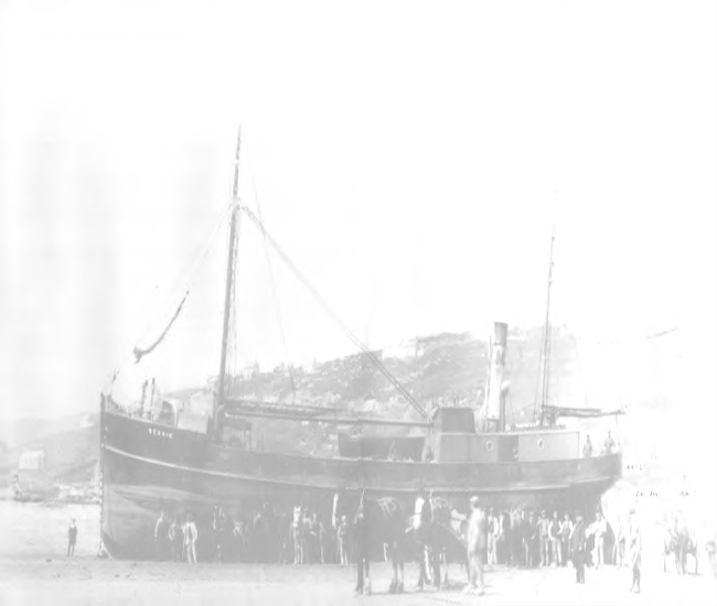 The Bessie of 1901 at Goodwick Pembrokeshire discharging coal into carts some - photo 3