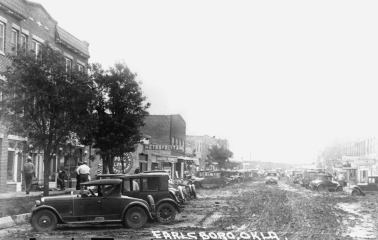 Street scene Earlsboro Oklahoma ca mid-1920s Charles Arthur Floyd in - photo 8