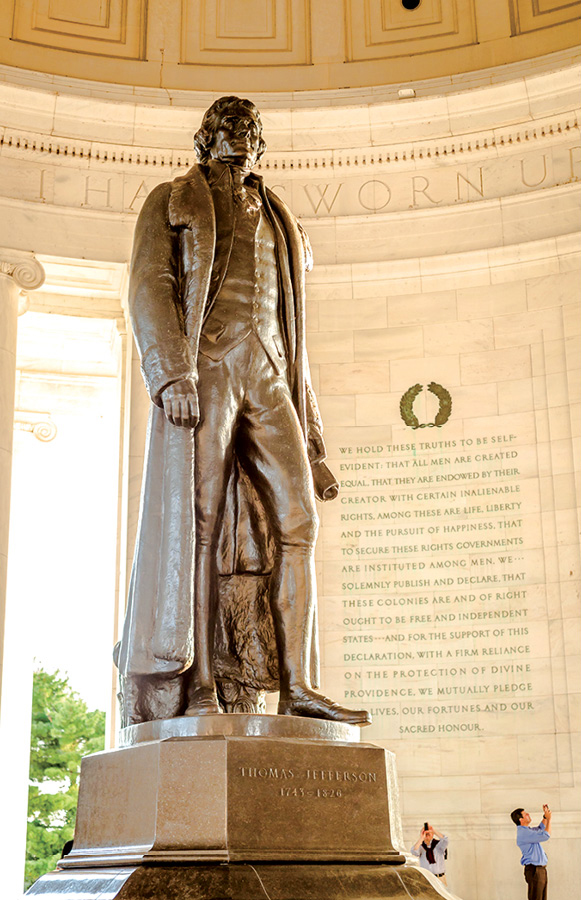 is set in a rotunda like the one he designed for the University of Virginia - photo 10