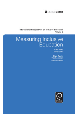 Forlin Chris - Measuring Inclusive Education
