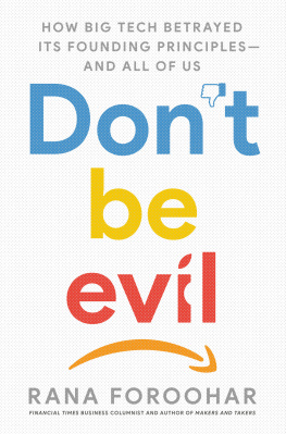 Foroohar Dont Be Evil