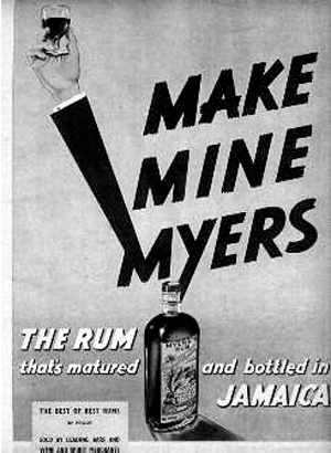 Myerss rum used a simple but memorable graphic style for many ads as in this - photo 5