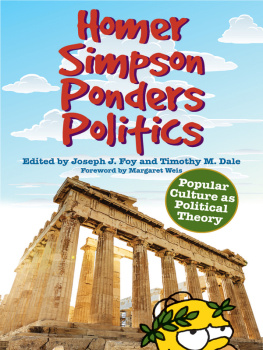 Foy Homer Simpson ponders politics: popular culture as political theory