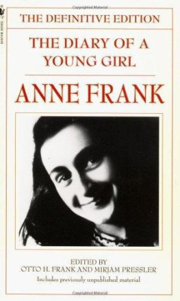 Frank Anne - The diary of a young girl: the definitive edition book discussion kit. Kits for Teens