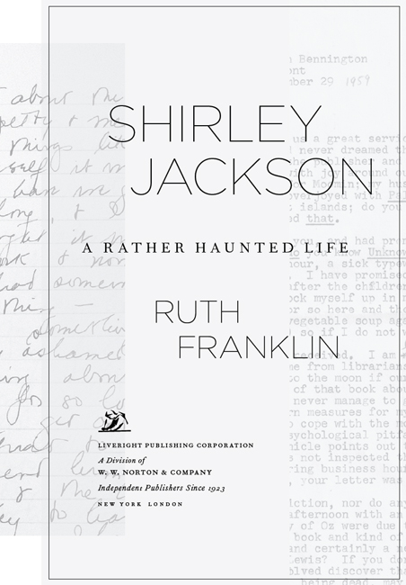 NOTE ON QUOTATIONS I N HER LETTERS AND ROUGH DRAFTS SHIRLEY JACKSON USUALLY - photo 2