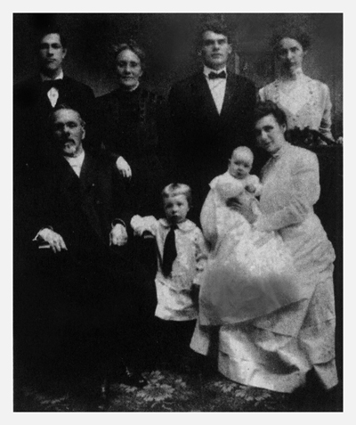 Reverend John Bachman seated and his family in 1909 His wife younger - photo 5