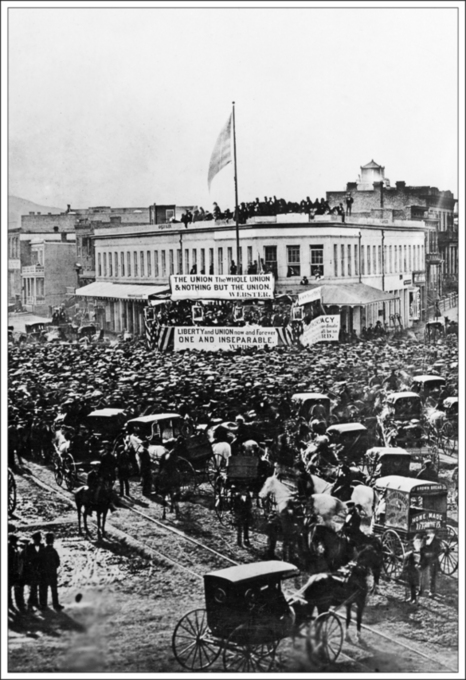 Union rally San Francisco 1861 ARMD year year of the struggle No dainty - photo 3