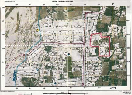 Aerial reconnaissance photos of Musa Qala The district centre perimeter is in - photo 4