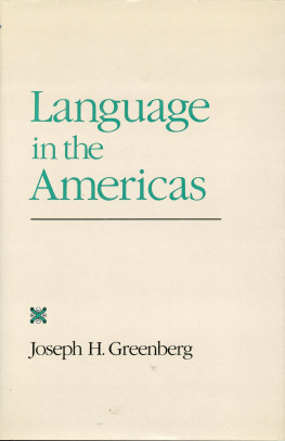 Greenberg Language in the Americas